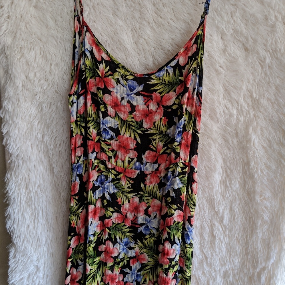 Pretty Aloha Print Hawaii Luau Style Maxi dress